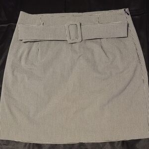 Have Monochrome Checkered Pencil Skirt